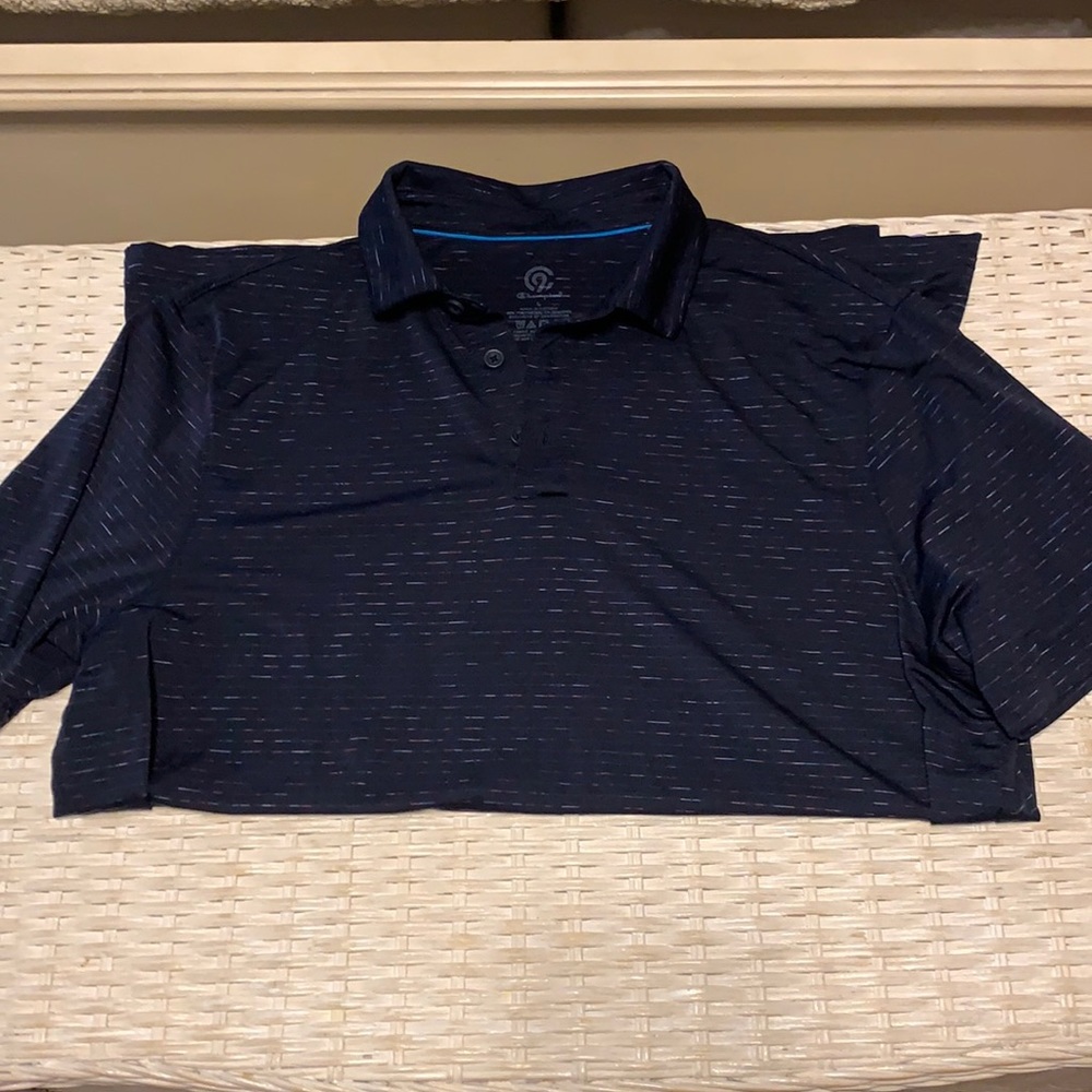 Men’s Champion tech polo shirt size L